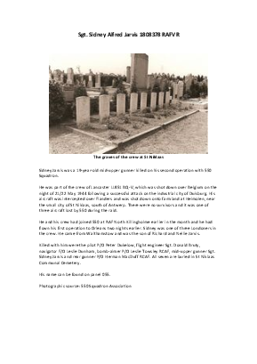 A preview of a PDF biography for Jarvis, Sidney Alfred